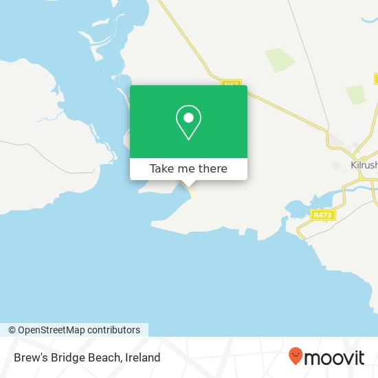 Brew's Bridge Beach map