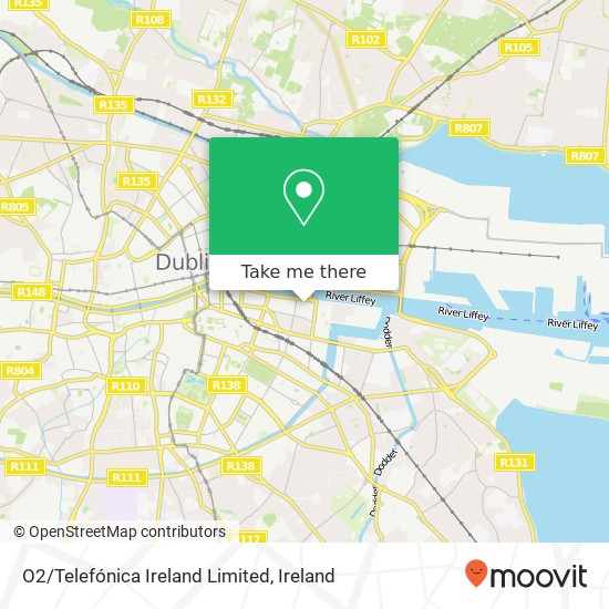O2/Telefónica Ireland Limited map