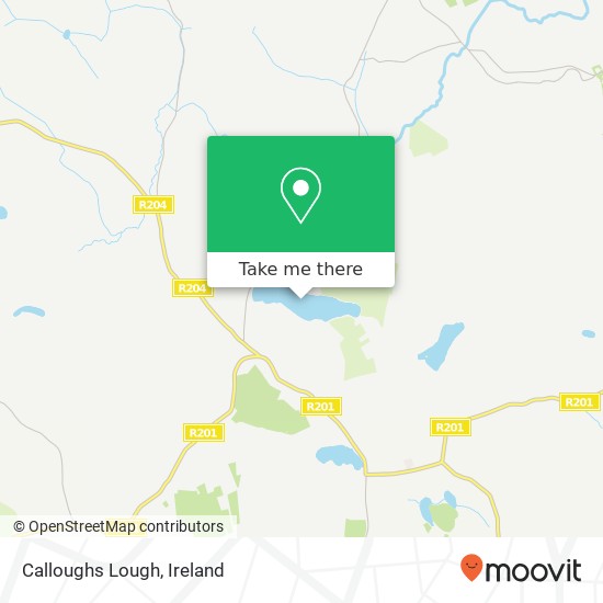 Calloughs Lough map