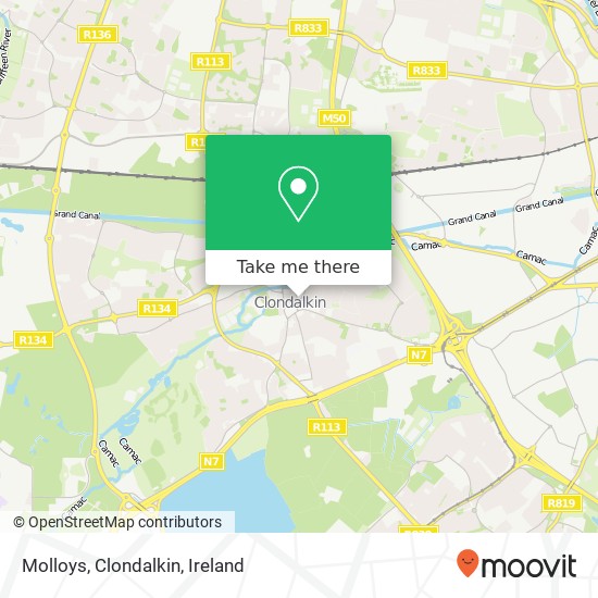 Molloys, Clondalkin map