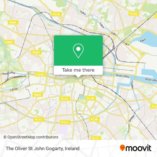 The Oliver St John Gogarty map