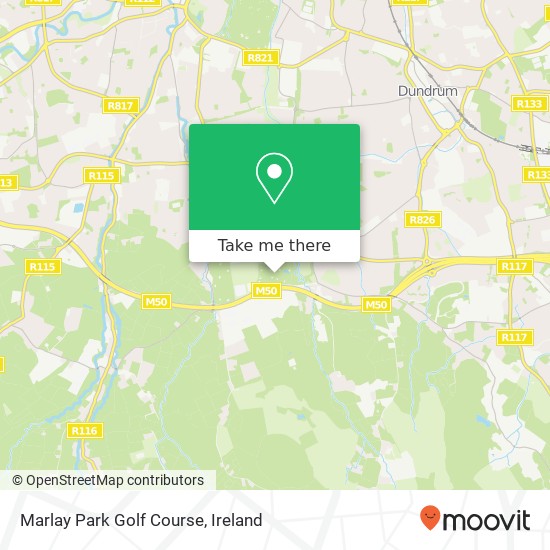 Marlay Park Golf Course map