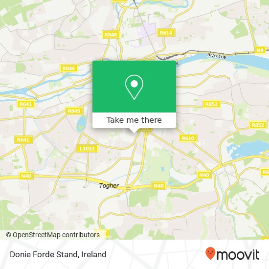 Donie Forde Stand map