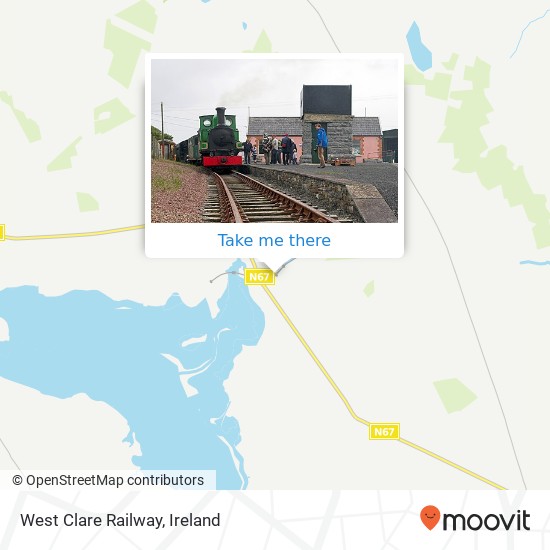 West Clare Railway map