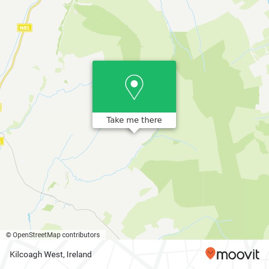 Kilcoagh West map