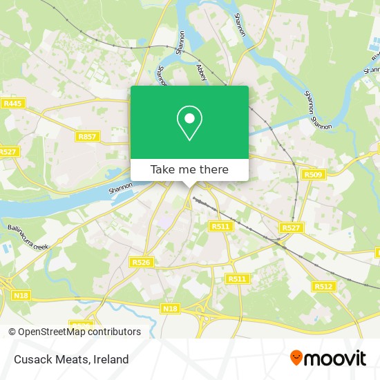 Cusack Meats map