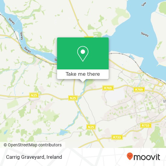 Carrig Graveyard map