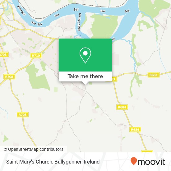 Saint Mary's Church, Ballygunner map