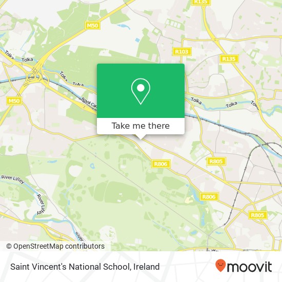 Saint Vincent's National School map