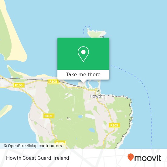 Howth Coast Guard map