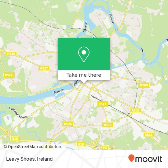 Leavy Shoes map