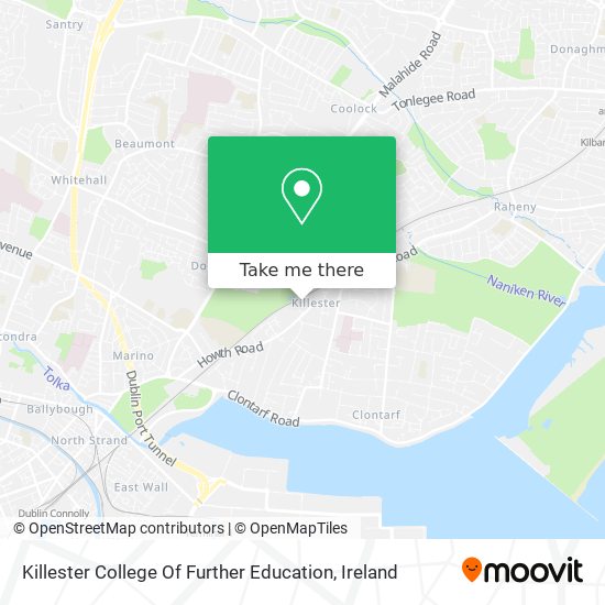 Killester College Of Further Education map