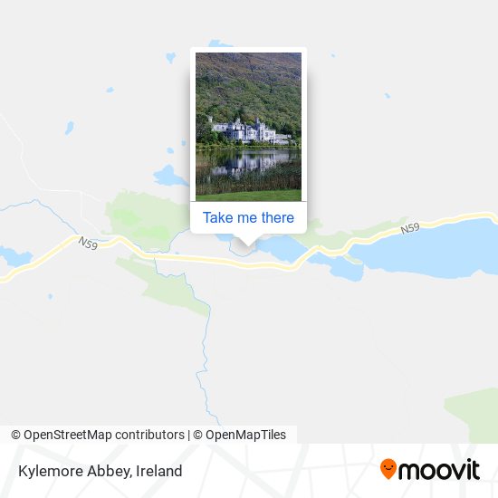 Kylemore Abbey map