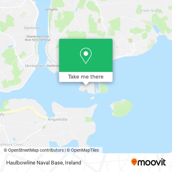 Haulbowline Naval Base map