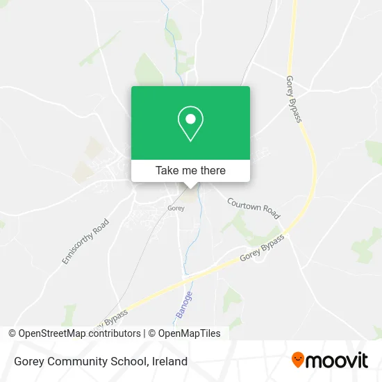 Gorey Community School map