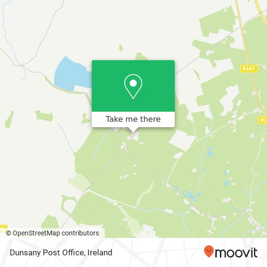 Dunsany Post Office map