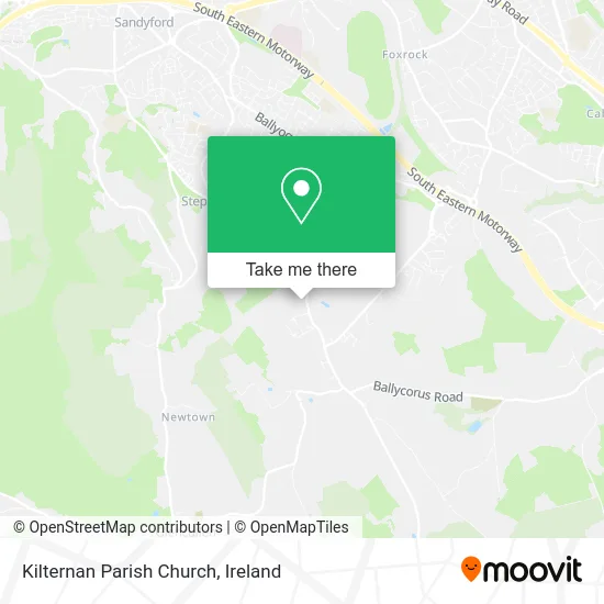 Kilternan Parish Church map