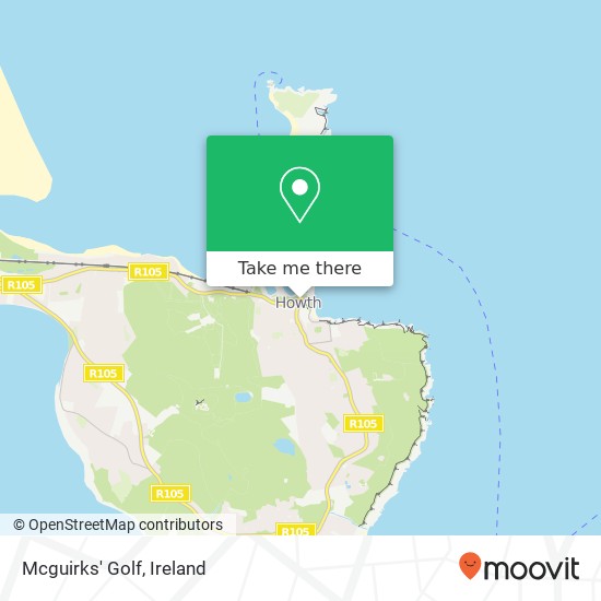 Mcguirks' Golf map
