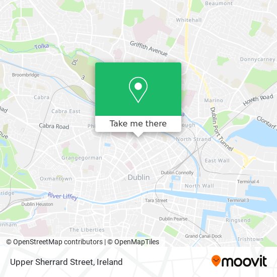 Upper Sherrard Street map