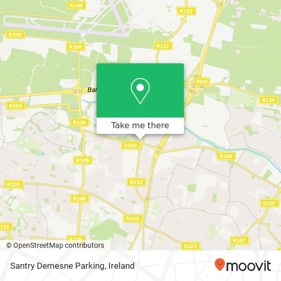 Santry Demesne Parking map