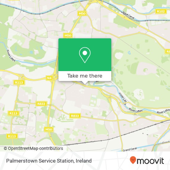 Palmerstown Service Station map