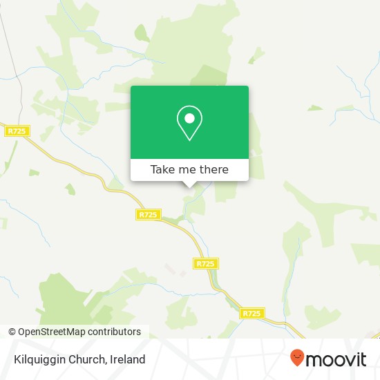 Kilquiggin Church map