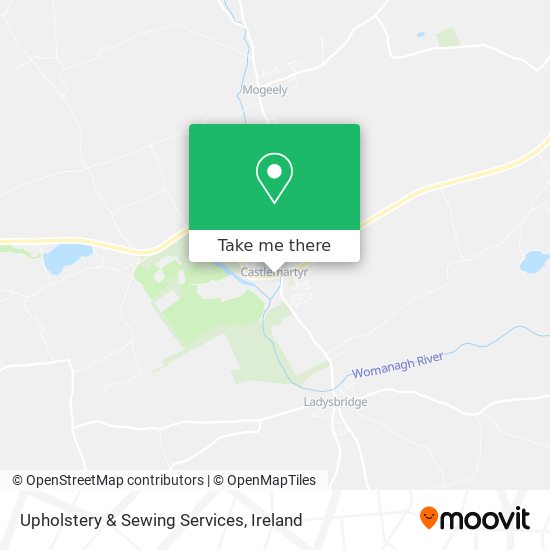 Upholstery & Sewing Services map