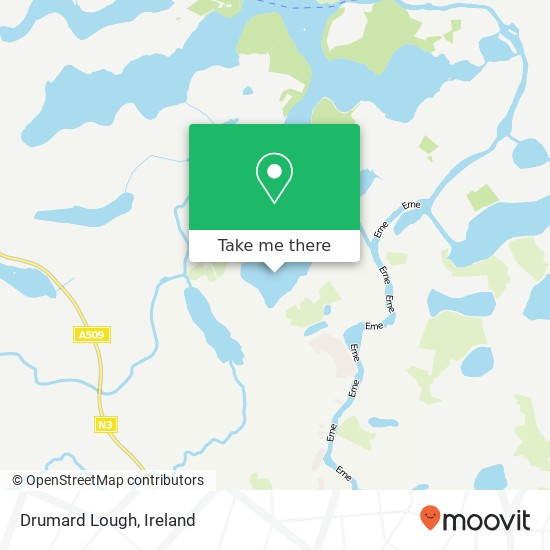 Drumard Lough map