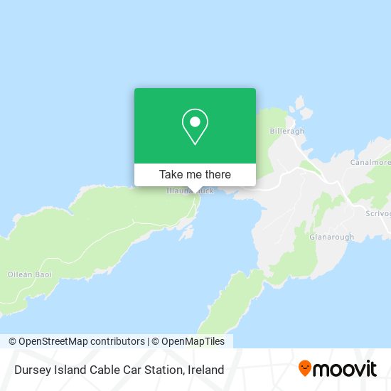 Dursey Island Cable Car Station map