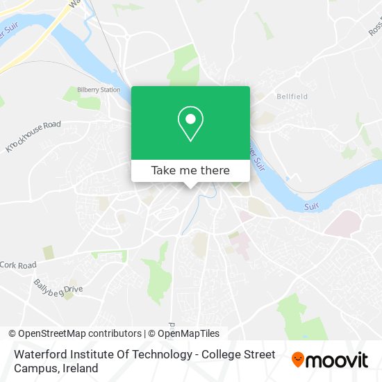 Waterford Institute Of Technology - College Street Campus plan
