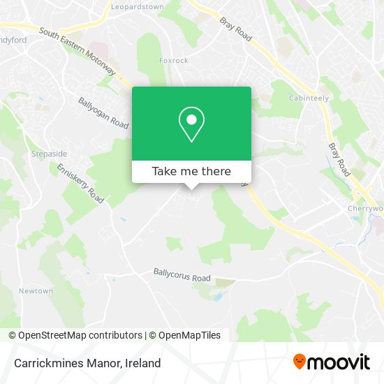 Carrickmines Manor map