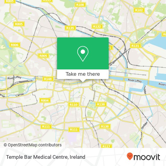 Temple Bar Medical Centre map