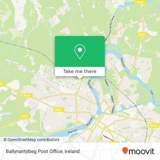 Ballynantybeg Post Office map