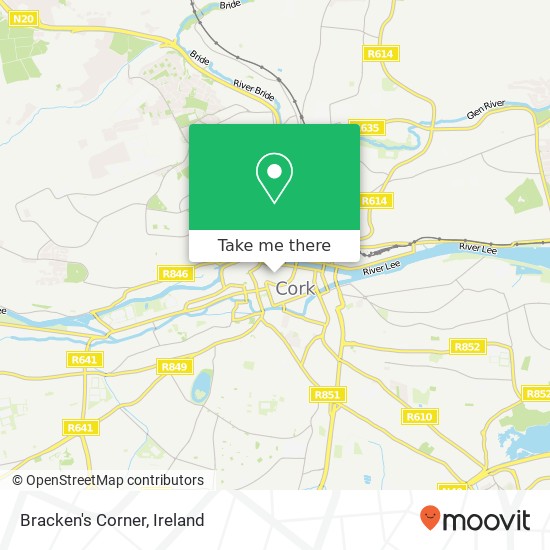 Bracken's Corner map