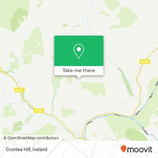 Cronlea Hill map
