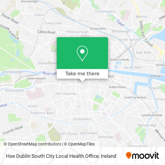 Hse Dublin South City Local Health Office map