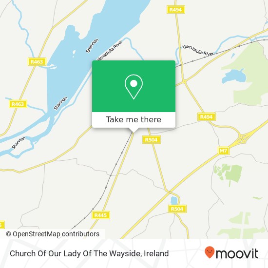 Church Of Our Lady Of The Wayside map