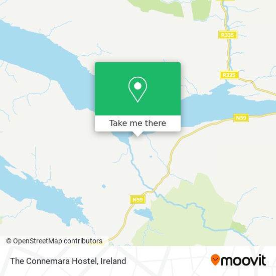 The Connemara Hostel map