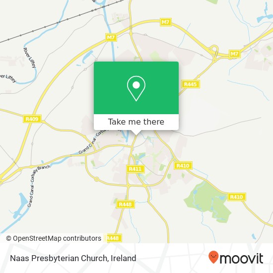 Naas Presbyterian Church map