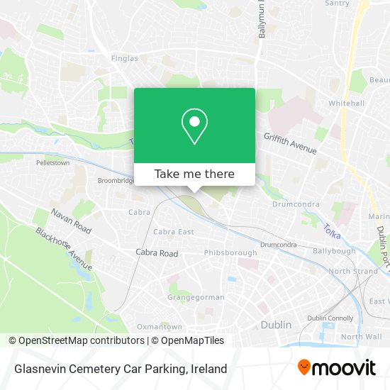 Glasnevin Cemetery Car Parking map