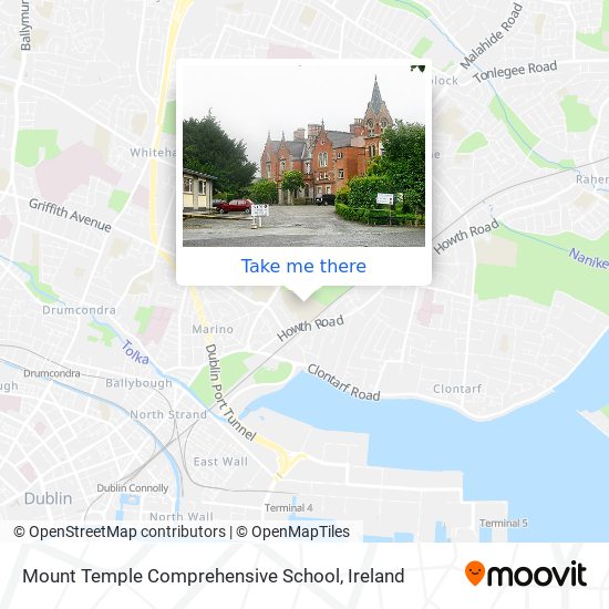 Mount Temple Comprehensive School map
