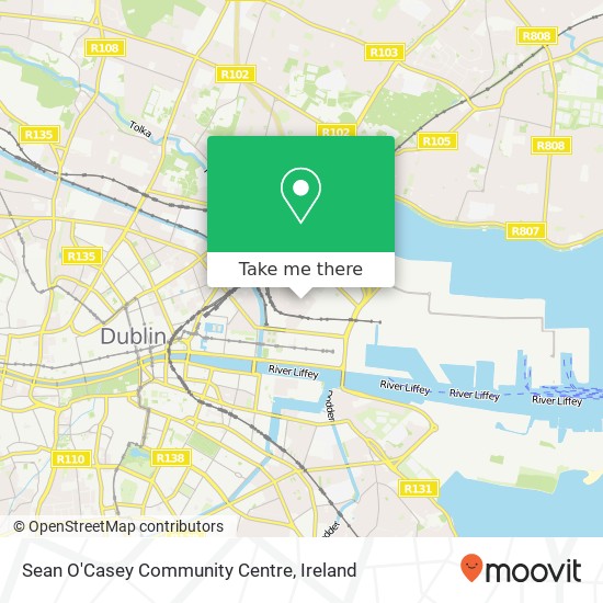 Sean O'Casey Community Centre map