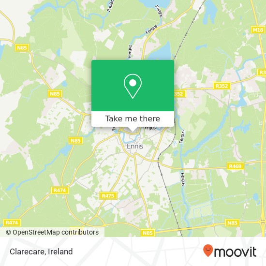 Clarecare map