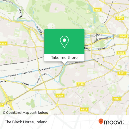 The Black Horse map