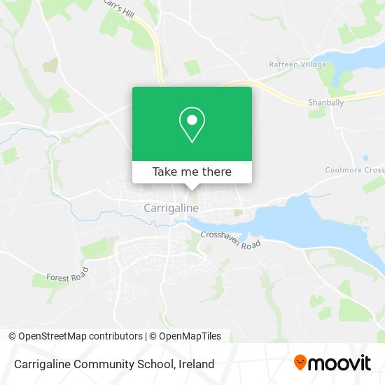 Carrigaline Community School map