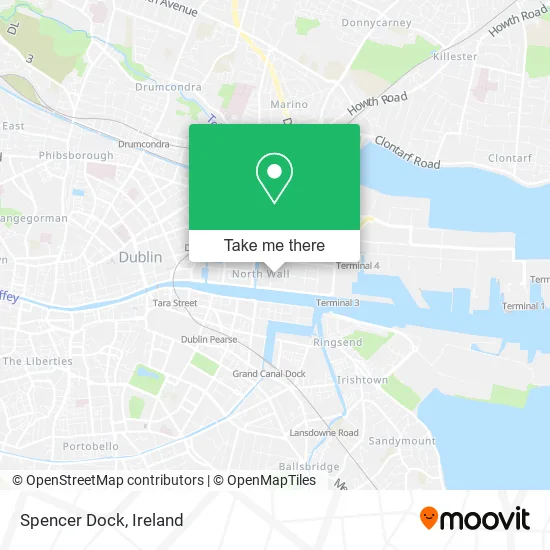 Spencer Dock map