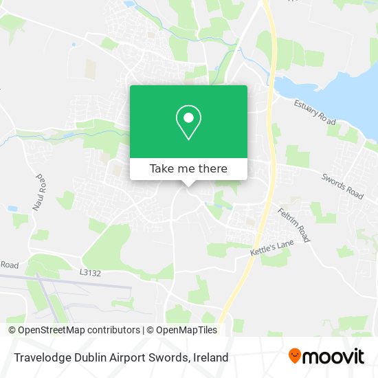 Travelodge Dublin Airport Swords map