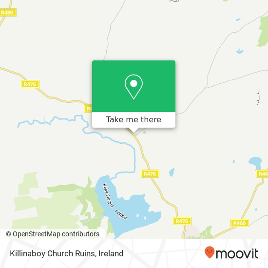 Killinaboy Church Ruins map