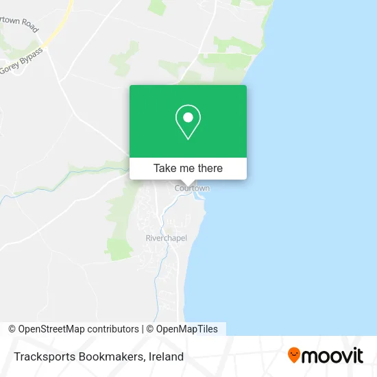 Tracksports Bookmakers map