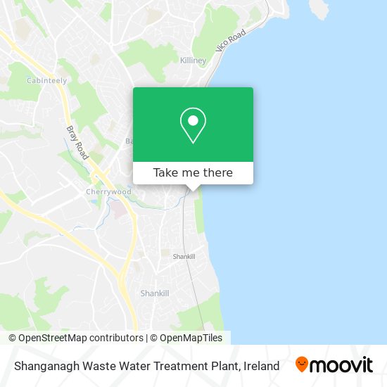 Shanganagh Waste Water Treatment Plant map